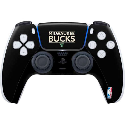 NBA Milwaukee Bucks Standard - Black PS5 Controller Skin
