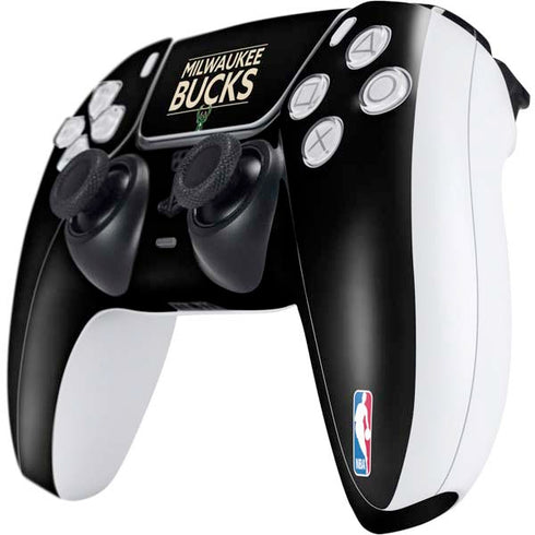 NBA Milwaukee Bucks Standard - Black PS5 Controller Skin