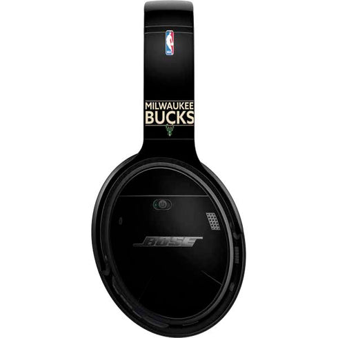 NBA Milwaukee Bucks Standard - Black Bose QuietComfort 35 II Headphones Skin