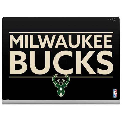 NBA Milwaukee Bucks Standard - Black Surface Book 2 13.5in Skin
