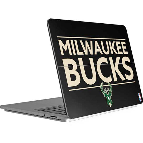 NBA Milwaukee Bucks Standard - Black Surface Laptop Studio Skin