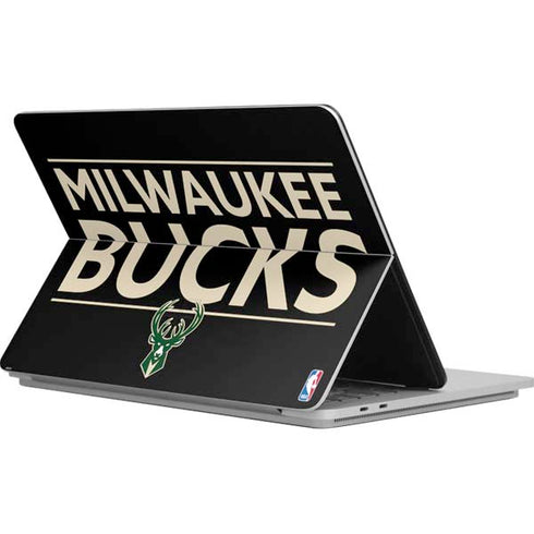 NBA Milwaukee Bucks Standard - Black Surface Laptop Studio Skin