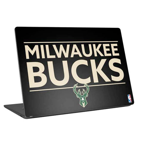 NBA Milwaukee Bucks Standard - Black Universal Laptop 12in (9.8 x 6.8in) Skin