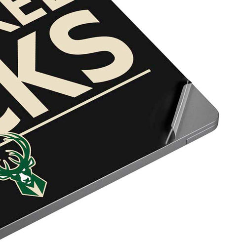 NBA Milwaukee Bucks Standard - Black Universal Laptop 15in (12.2 x 8.8in) Skin