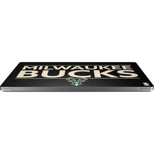 NBA Milwaukee Bucks Standard - Black Universal Laptop 16.6in (13.4 x 9.7in) Skin