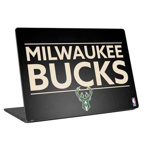 NBA Milwaukee Bucks Standard - Black Universal Laptop 18in (14.6 x 10.6in) Skin