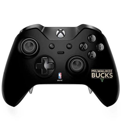 NBA Milwaukee Bucks Standard - Black Xbox One Elite Controller Skin