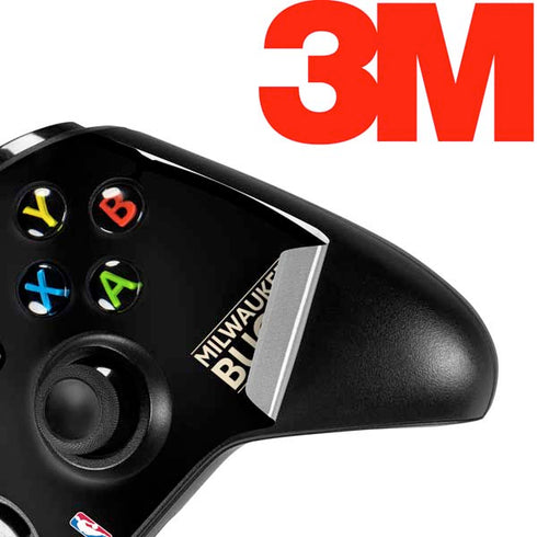 NBA Milwaukee Bucks Standard - Black Xbox One S Controller Skin