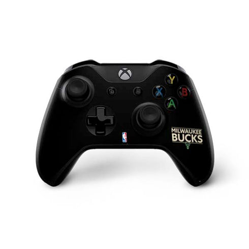 NBA Milwaukee Bucks Standard - Black Xbox One X Controller Skin