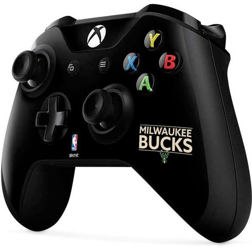 NBA Milwaukee Bucks Standard - Black Xbox One X Controller Skin