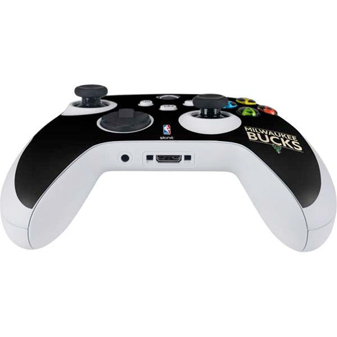 NBA Milwaukee Bucks Standard - Black Xbox Series S Controller Skin