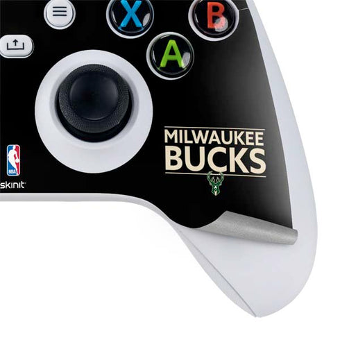 NBA Milwaukee Bucks Standard - Black Xbox Series S Controller Skin