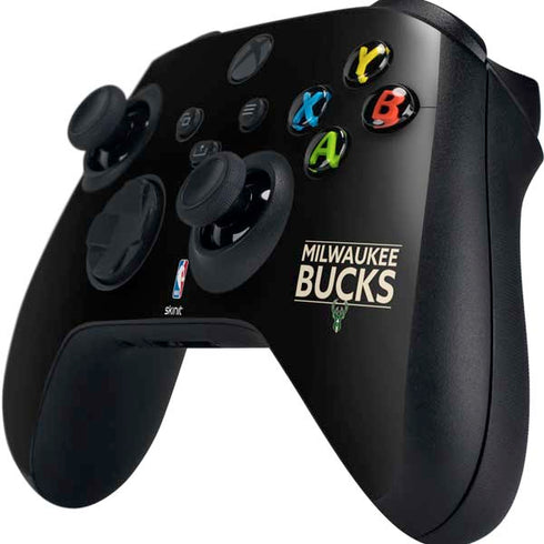 NBA Milwaukee Bucks Standard - Black Xbox Series X Controller Skin