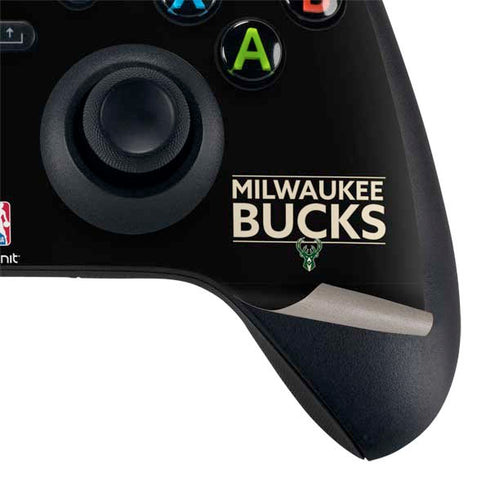 NBA Milwaukee Bucks Standard - Black Xbox Series X Controller Skin