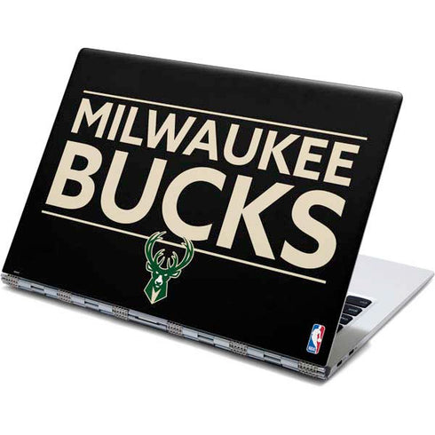 NBA Milwaukee Bucks Standard - Black Yoga 910 2-in-1 14in Touch-Screen Skin