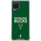 NBA Milwaukee Bucks Standard - Green Galaxy A12 Clear Case