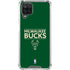 NBA Milwaukee Bucks Standard - Green Galaxy A12 Clear Case