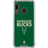 NBA Milwaukee Bucks Standard - Green Galaxy A30 Clear Case