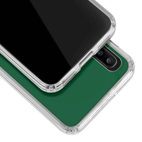 NBA Milwaukee Bucks Standard - Green Galaxy A30 Clear Case