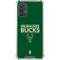 NBA Milwaukee Bucks Standard - Green Galaxy A32 5G Clear Case