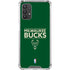NBA Milwaukee Bucks Standard - Green Galaxy A32 5G Clear Case