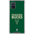 NBA Milwaukee Bucks Standard - Green Galaxy A71 5G Clear Case