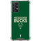 NBA Milwaukee Bucks Standard - Green Galaxy A72 5G Clear Case
