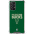 NBA Milwaukee Bucks Standard - Green Galaxy A72 5G Clear Case