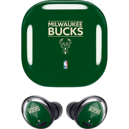 NBA Milwaukee Bucks Standard - Green Galaxy Buds Pro Skin
