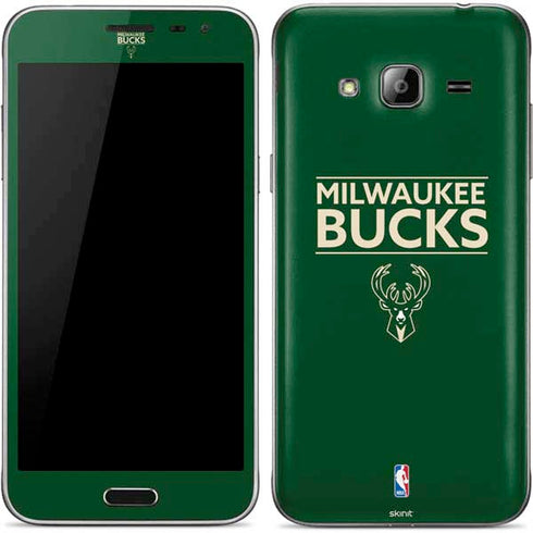 NBA Milwaukee Bucks Standard - Green Galaxy J3 Skin