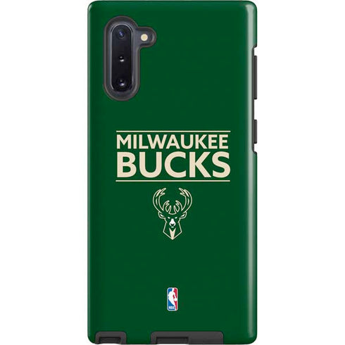 NBA Milwaukee Bucks Standard - Green Galaxy Note 10 Pro Case