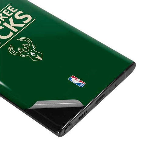NBA Milwaukee Bucks Standard - Green Galaxy Note 10 Skin