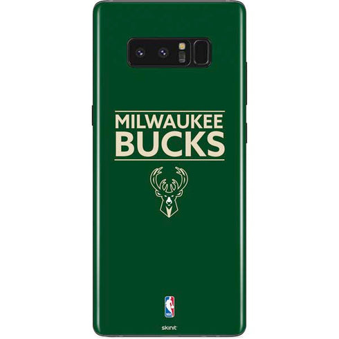 NBA Milwaukee Bucks Standard - Green Galaxy Note 8 Skin