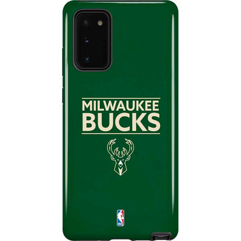 NBA Milwaukee Bucks Standard - Green Galaxy Note20 5G Pro Case