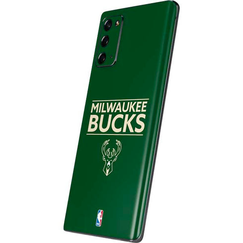 NBA Milwaukee Bucks Standard - Green Galaxy Note20 5G Skin