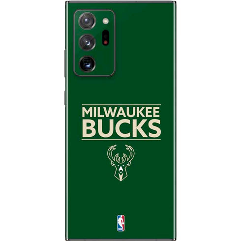 NBA Milwaukee Bucks Standard - Green Galaxy Note20 Ultra 5G Skin