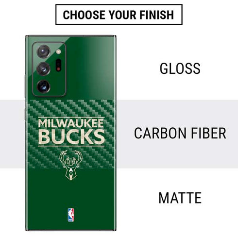NBA Milwaukee Bucks Standard - Green Galaxy Note20 Ultra 5G Skin