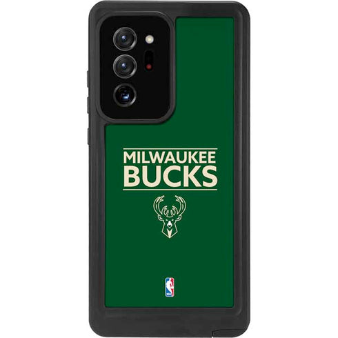 NBA Milwaukee Bucks Standard - Green Galaxy Note20 Ultra 5G Waterproof Case