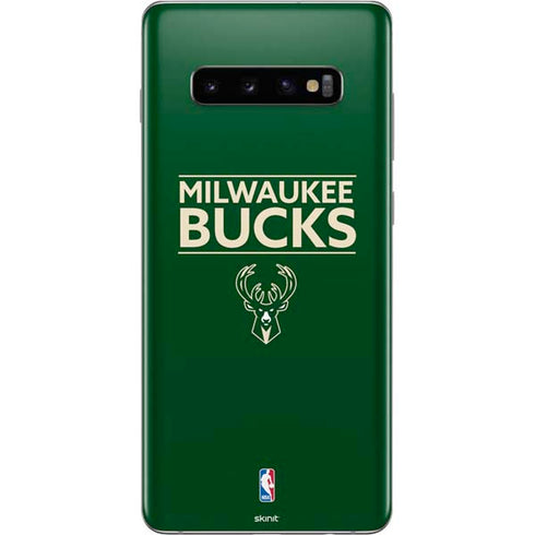 NBA Milwaukee Bucks Standard - Green Galaxy S10 Plus Skin