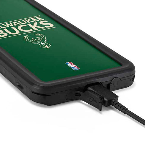 NBA Milwaukee Bucks Standard - Green Galaxy S20 Plus Waterproof Case