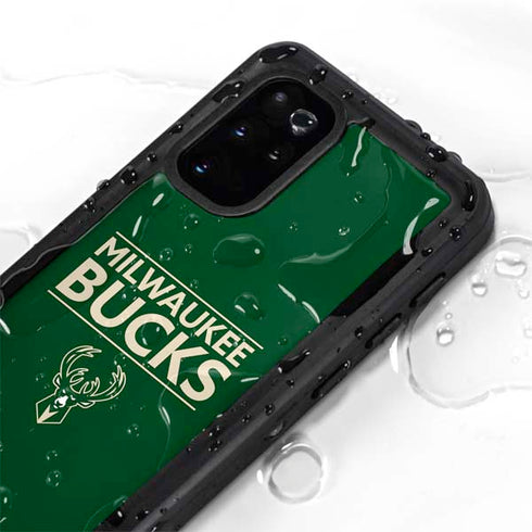 NBA Milwaukee Bucks Standard - Green Galaxy S20 Plus Waterproof Case
