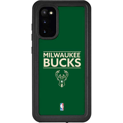 NBA Milwaukee Bucks Standard - Green Galaxy S20 Waterproof Case