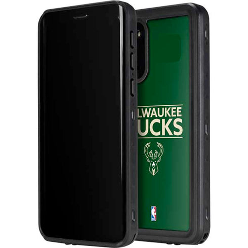 NBA Milwaukee Bucks Standard - Green Galaxy S20 Waterproof Case
