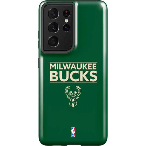 NBA Milwaukee Bucks Standard - Green Galaxy S21 Ultra 5G Pro Case