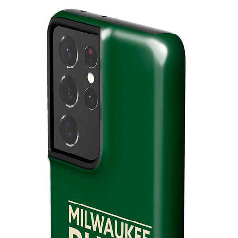 NBA Milwaukee Bucks Standard - Green Galaxy S21 Ultra 5G Pro Case