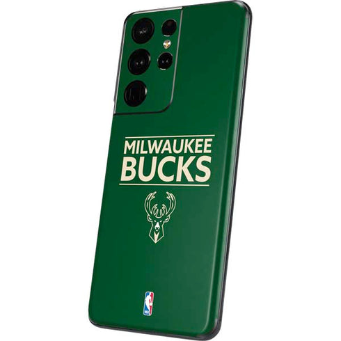 NBA Milwaukee Bucks Standard - Green Galaxy S21 Ultra 5G Skin