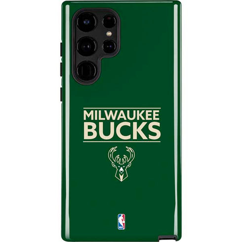 NBA Milwaukee Bucks Standard - Green Galaxy S22 Ultra Pro Case