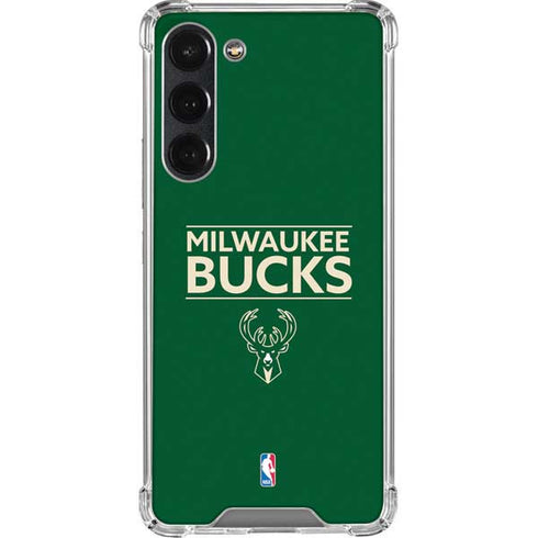 NBA Milwaukee Bucks Standard - Green Galaxy S23 Plus Clear Case