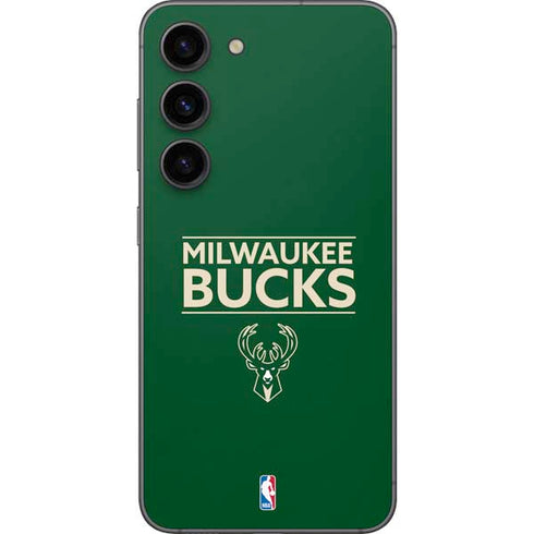 NBA Milwaukee Bucks Standard - Green Galaxy S23 Skin