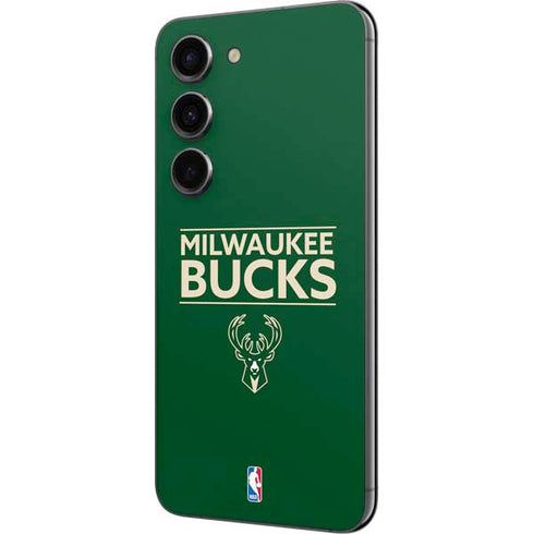 NBA Milwaukee Bucks Standard - Green Galaxy S23 Skin